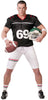 GP80652 – Sportheld Karnevalkostüm Quarterback – Größe: 52 - 54 (L) – Farbe: Schwarz