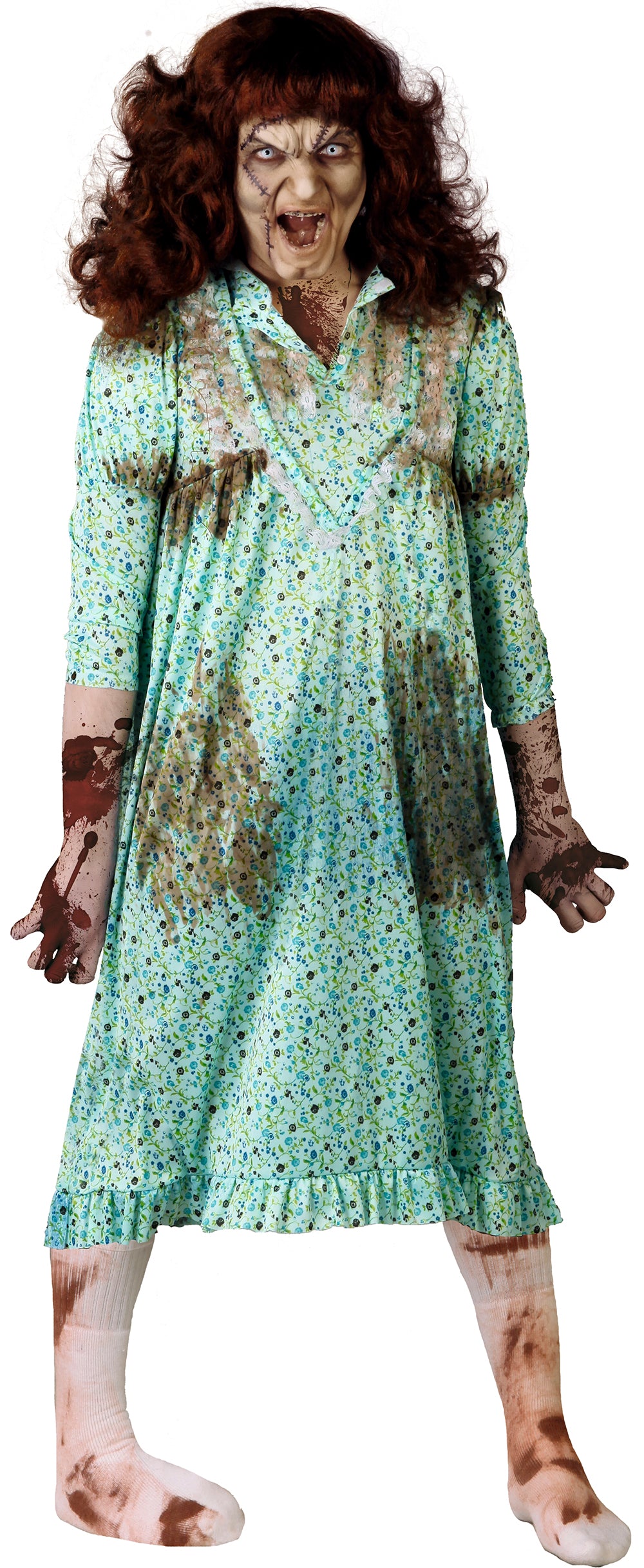 GP80674 – Halloween Albtraum Nachthemd Geisterkostüm – Größe: 42 - 44 (L) – Farbe: Grün