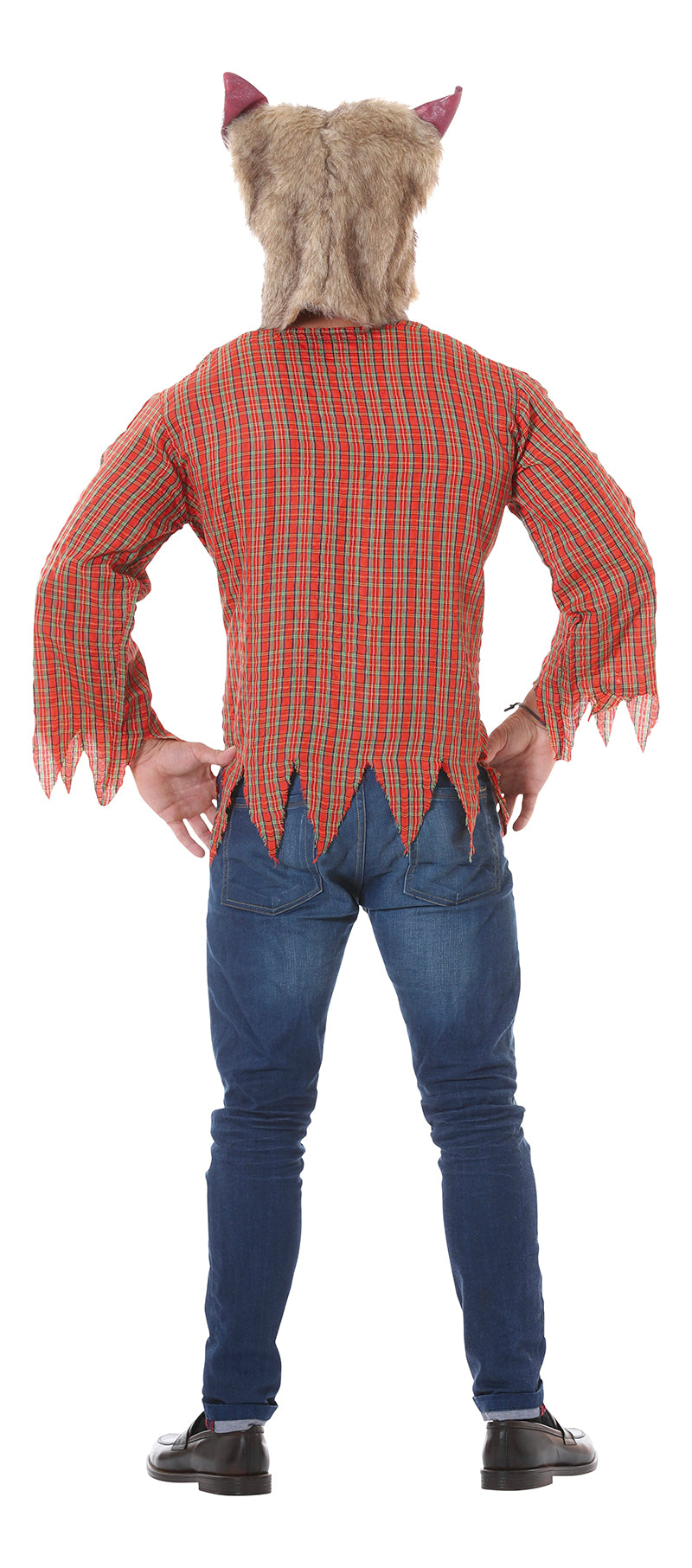 GP80700 – Werwolf Halloween Kostüm Grusel Kreatur – Größe: 52 - 54 (L) – Farbe: Rot