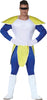 GP80734 – Ninja Anime Abenteuer Krieger Kostüm – Größe: 52 - 54 (L) – Farbe: Blau