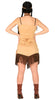 GP80735 – Indisches Karnevalskleid Traditionelles Design – Größe: 38 - 40 (M) – Farbe: Beige
