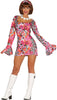 GP80754 – 70S Disco Tanz Kostüm Buntes Retro – Größe: 42 - 44 (L) – Farbe: Mehrfarbig