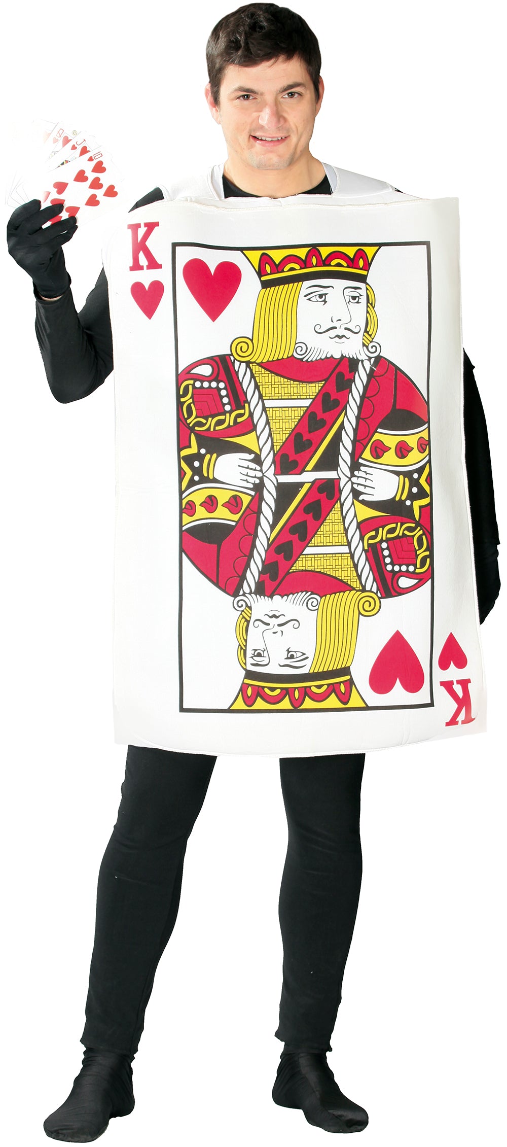 GP80769 – Kartenkönig Faschingskostüm Karnevalskostüm – Größe: 52 - 54 (L) – Farbe: Mehrfarbig
