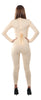GP80787 – Sportliche Karneval Ganzkörperanzug Elegante – Größe: 38 - 40 (M) – Farbe: Natural