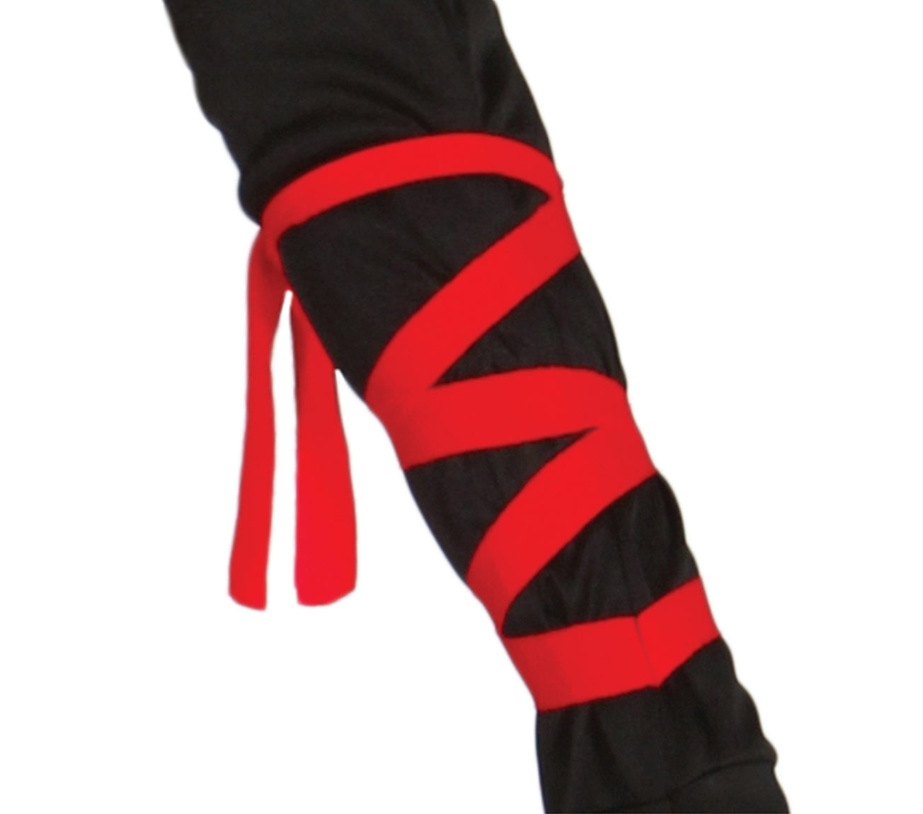 GP80793 – Ninja Kämpfer Abenteuerkostüm Rot – Größe: 38 - 40 (M) – Farbe: Schwarz