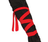 GP80793 – Ninja Kämpfer Abenteuerkostüm Rot – Größe: 38 - 40 (M) – Farbe: Schwarz
