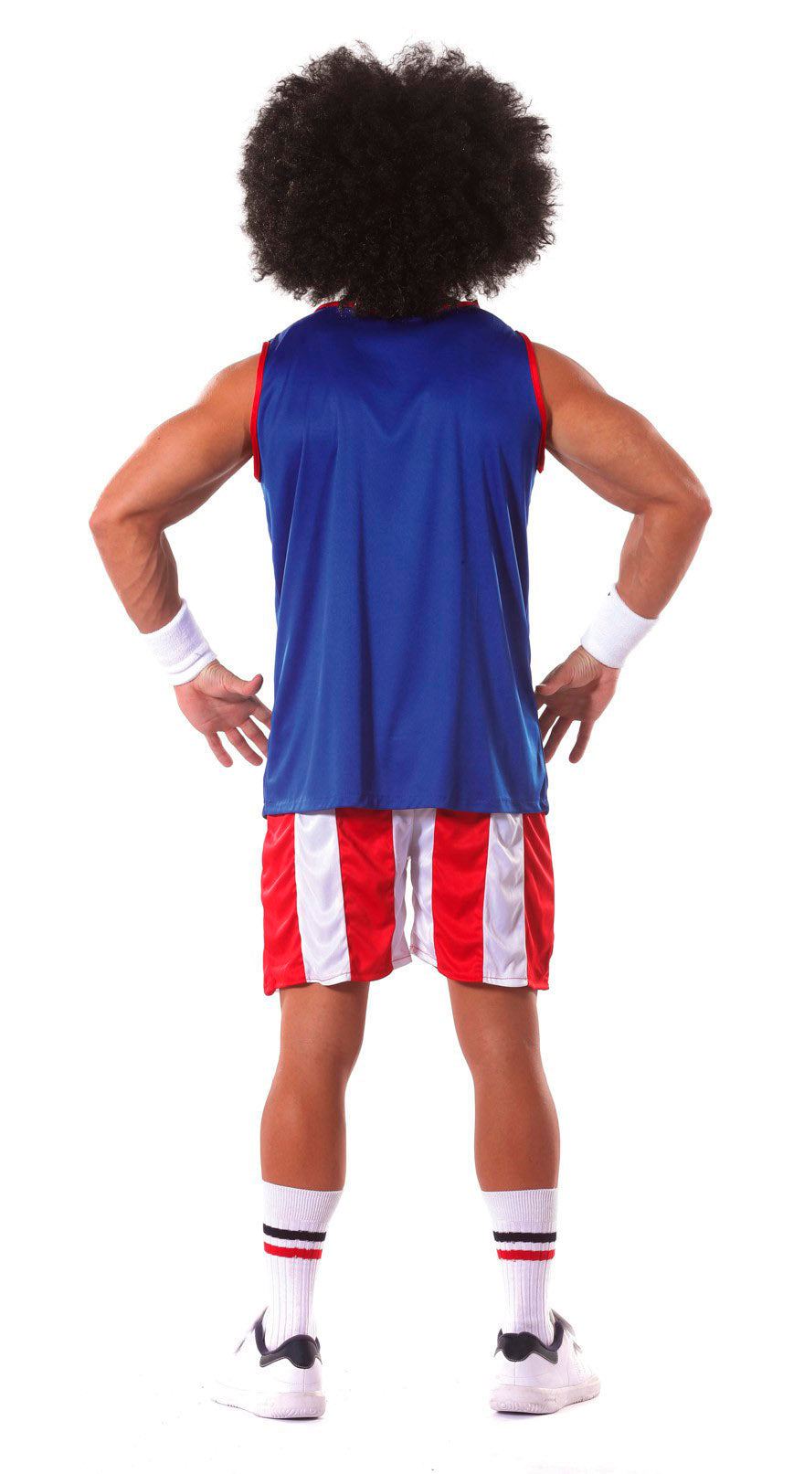 GP80811 – Sportlicher Held USA Basketball Kostüm – Größe: 52 - 54 (L), 54 - 56 (XL) – Farbe: Blau, Ansicht 2