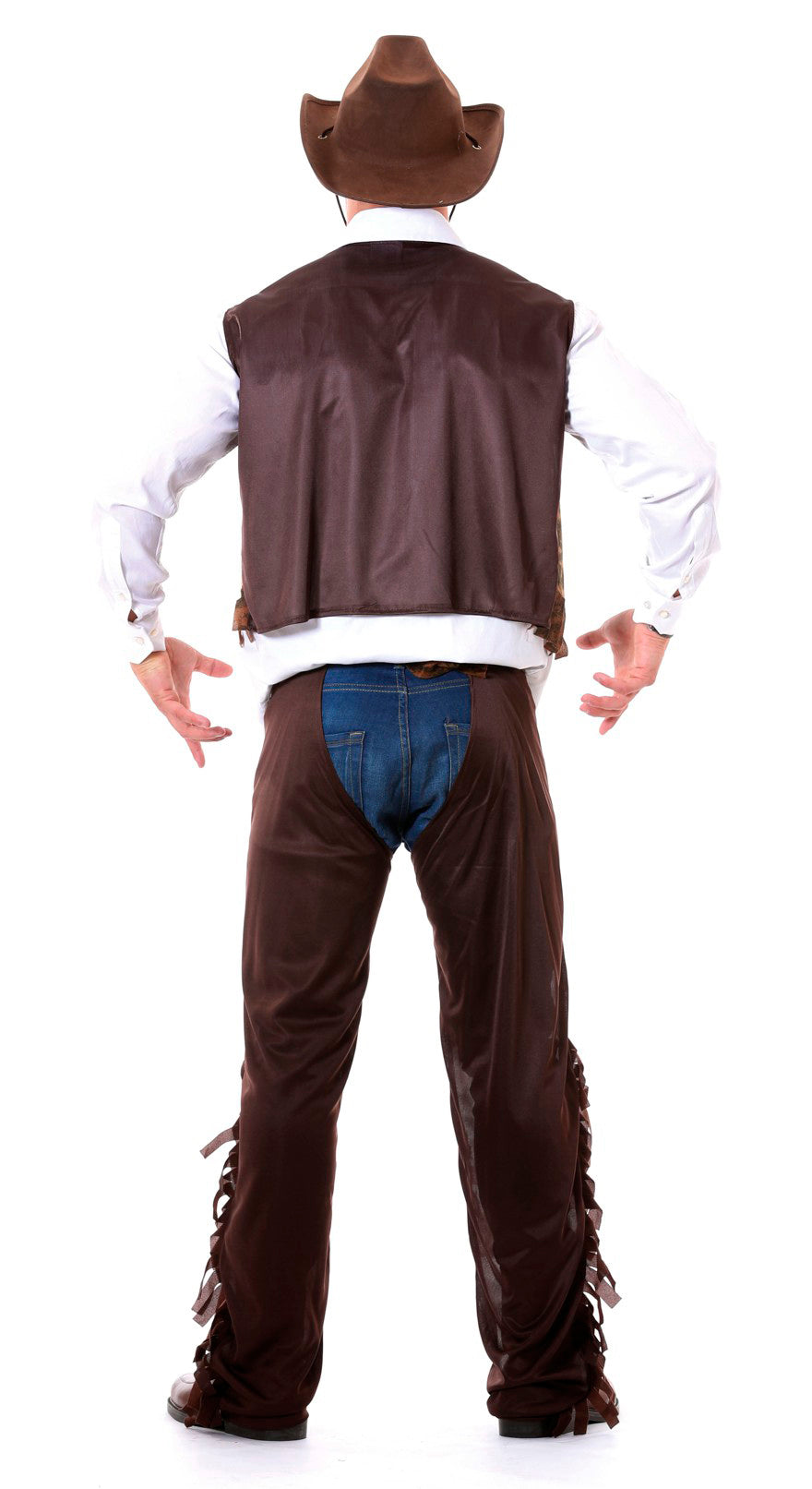 GP80824 – Cowboy Abenteuer Wildwest Kostüm Karneval – Größe: 52 - 54 (L), 54 - 56 (XL) – Farbe: Braun