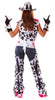 GP80829 – Cowgirl Westernheldin Fasching – Größe: 42 - 44 (L) – Farbe: Schwarz