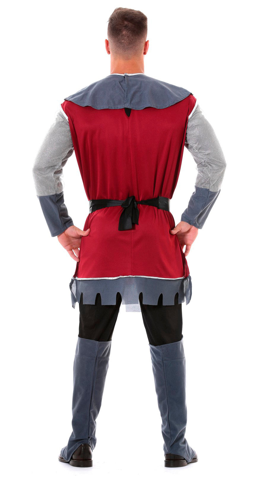 GP80831 – Ritter Kostüm Mittelalter Krieger Tradition – Größe: 52 - 54 (L), 54 - 56 (XL) – Farbe: Grau, Ansicht 2