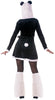 GP80835 – Tierisches Panda Kostüm Elegant Kapuze – Größe: 36 - 38 (S) – Farbe: Schwarz