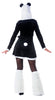 GP80835 – Tierisches Panda Kostüm Elegant Kapuze – Größe: 38 - 40 (M) – Farbe: Schwarz