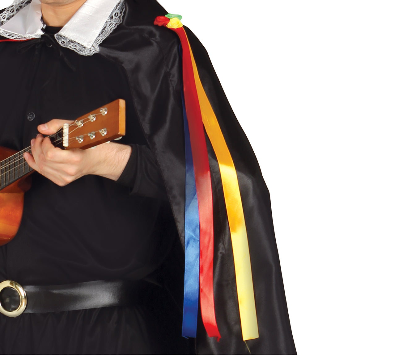 GP80838 – Narrenkostüm Mittelalter Troubadour – Größe: 52 - 54 (L) – Farbe: Schwarz