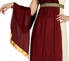 GP80853 – Römische Göttin Toga Kostüm Karneval – Größe: 42 - 44 (L) – Farbe: Rot
