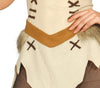 GP84896 – Wikinger Abenteuer Kriegerin Kostüm – Größe: 38 - 40 (M) – Farbe: Beige