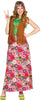 GP80862 – Hippie Kostüm Karneval 60s Mode – Größe: 38 - 40 (M) – Farbe: Braun