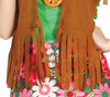 GP80862 – Hippie Kostüm Karneval 60s Mode – Größe: 42 - 44 (L) – Farbe: Braun