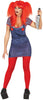 GP80934 – Halloween Puppe Gruseliges Kleid – Größe: 38 - 40 (M) – Farbe: Blau