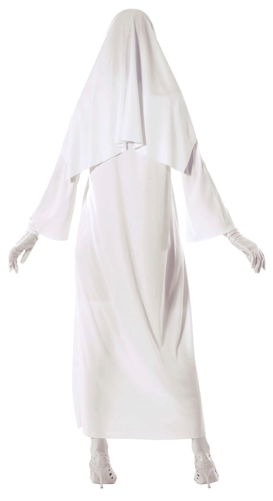 GP80939 – Halloween Geistliche Erscheinung Nonne – Größe: 42 - 44 (L) – Farbe: Weiß, Ansicht 2