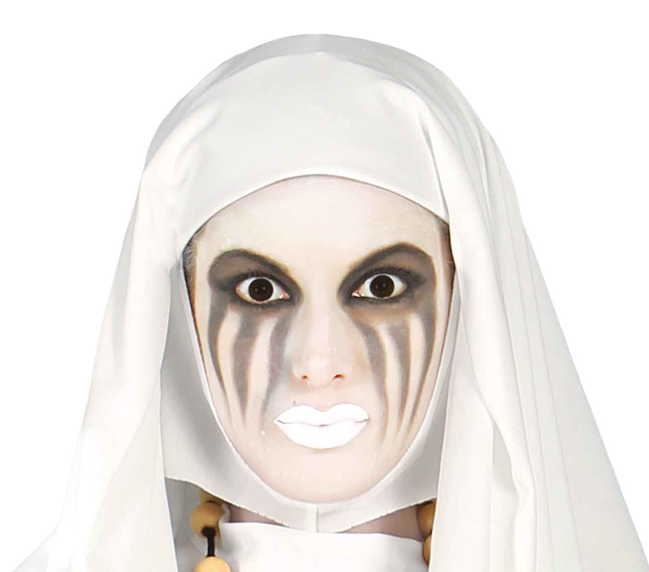 GP80939 – Halloween Geistliche Erscheinung Nonne – Größe: 42 - 44 (L) – Farbe: Weiß