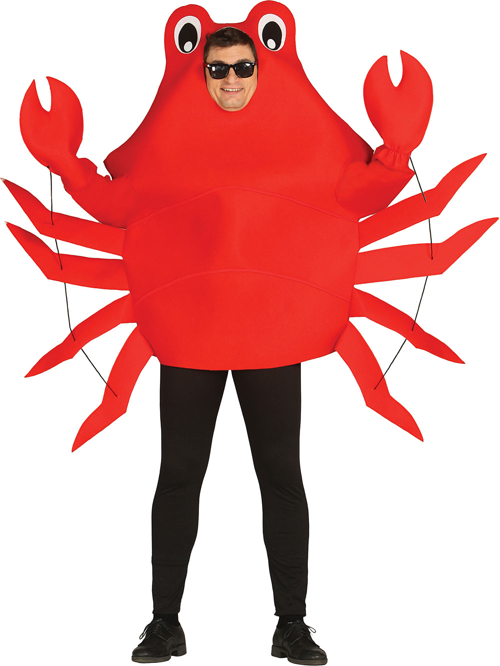 GP80798 – Krabbenkostüm Faschingsoutfit Tier – Größe: 46 - 48 (S) – Farbe: Rot