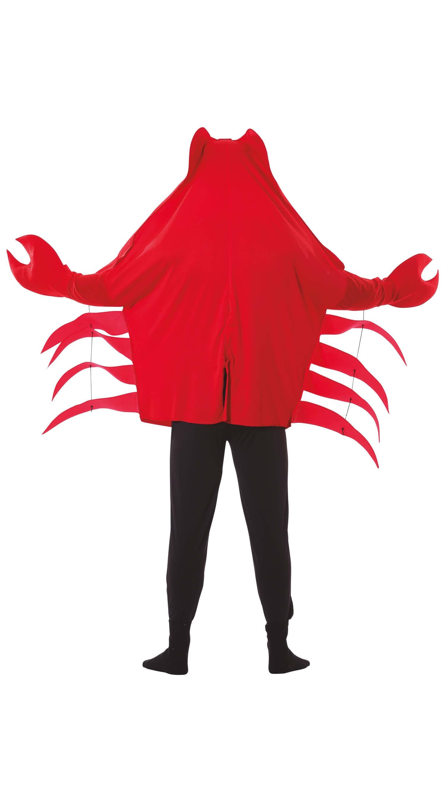 GP80798 – Krabbenkostüm Faschingsoutfit Tier – Größe: 46 - 48 (S) – Farbe: Rot