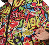 GP80996 – 90s Retro Party Anzug Jacke Hose – Größe: 48 - 50 (M), 52 - 54 (L) – Farbe: Mehrfarbig