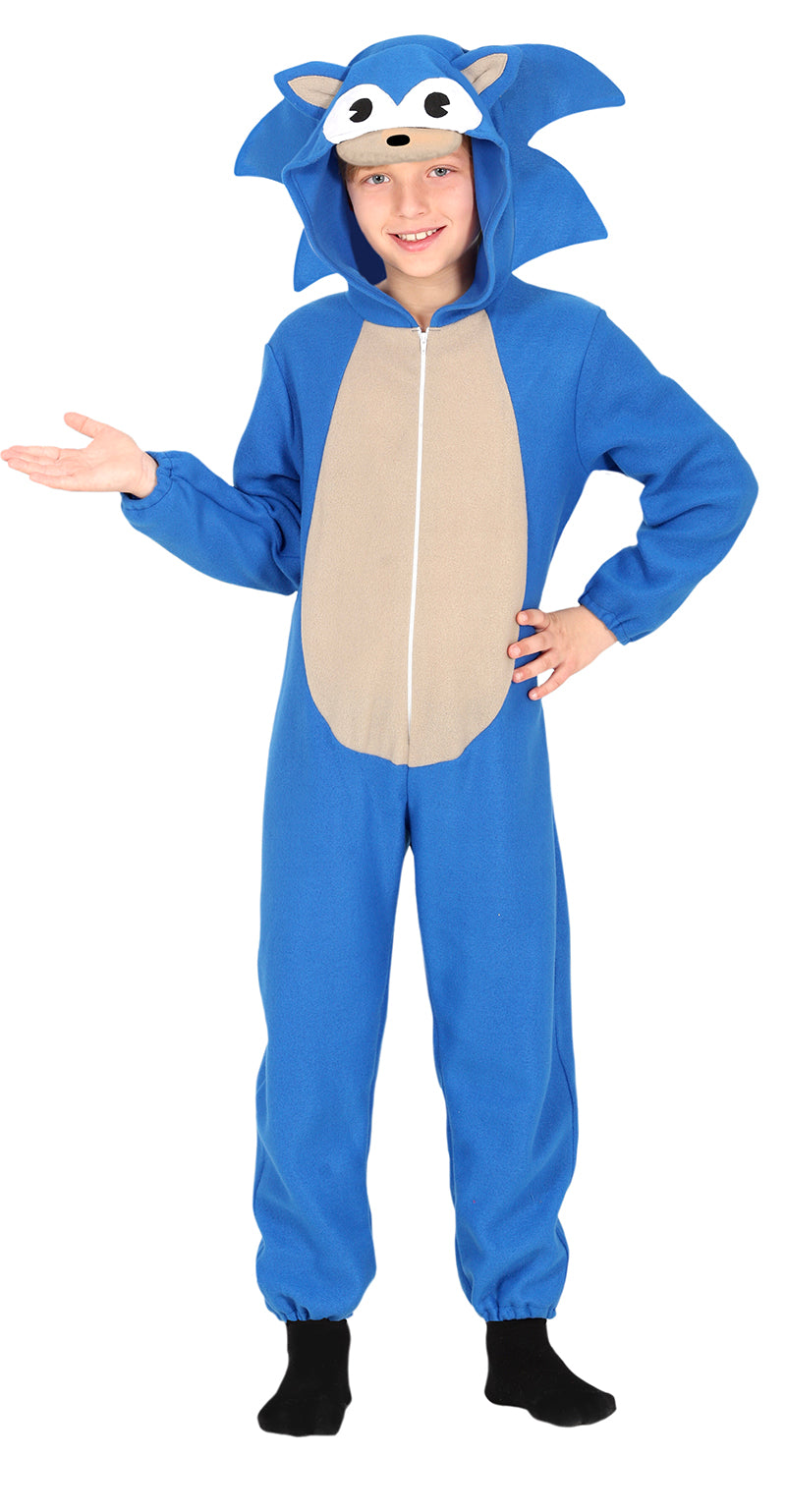GP81000 – Videospiel Abenteuerfigur Kigurumi Kostüm – Größe: 110/116 – Farbe: Blau, Ansicht 2