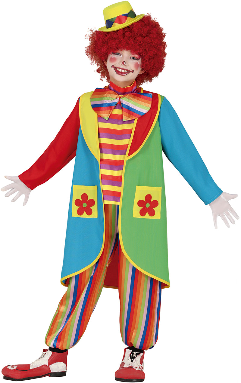 GP81046 – Clown Karneval Kostüm Farbe Spaß – Größe: 110/116 – Farbe: Mehrfarbig