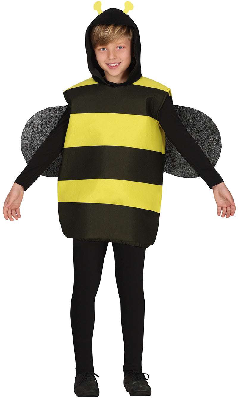 GP81083 – Hummelchen Kostüm Biene Karneval – Größe: 128/134 – Farbe: Schwarz