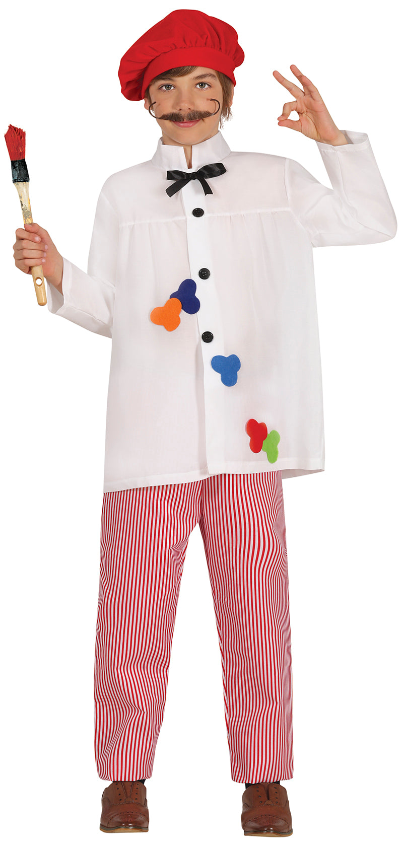 GP81104 – Künstlerische Weltkulturen Karneval Rot – Größe: 98/104 – Farbe: Weiß