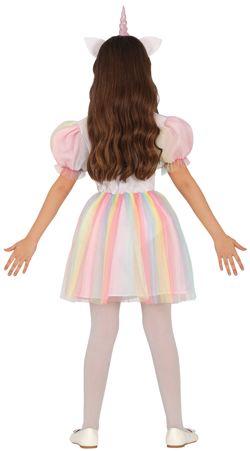 GP81136 – Einhorn Zauber Karneval Pastell Farben – Größe: 98/104 – Farbe: Weiß