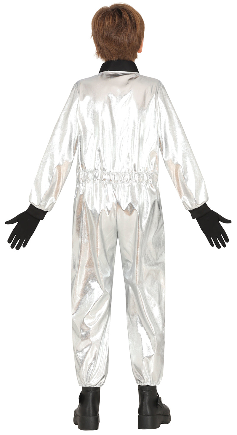 GP81148 – Astronaut Karneval Kinder Raumfahrt – Größe: 110/116 – Farbe: Silber
