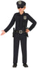 GP81177 – Polizei Karneval Uniform Kostüm – Größe: 128/134 – Farbe: Schwarz
