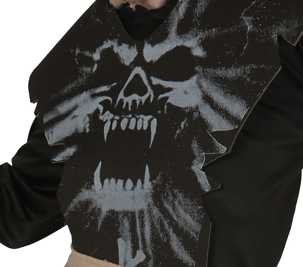 GP81190 – Ninja Schattenkrieger Halloween Kostüm Maske – Größe: 128/134 – Farbe: Schwarz