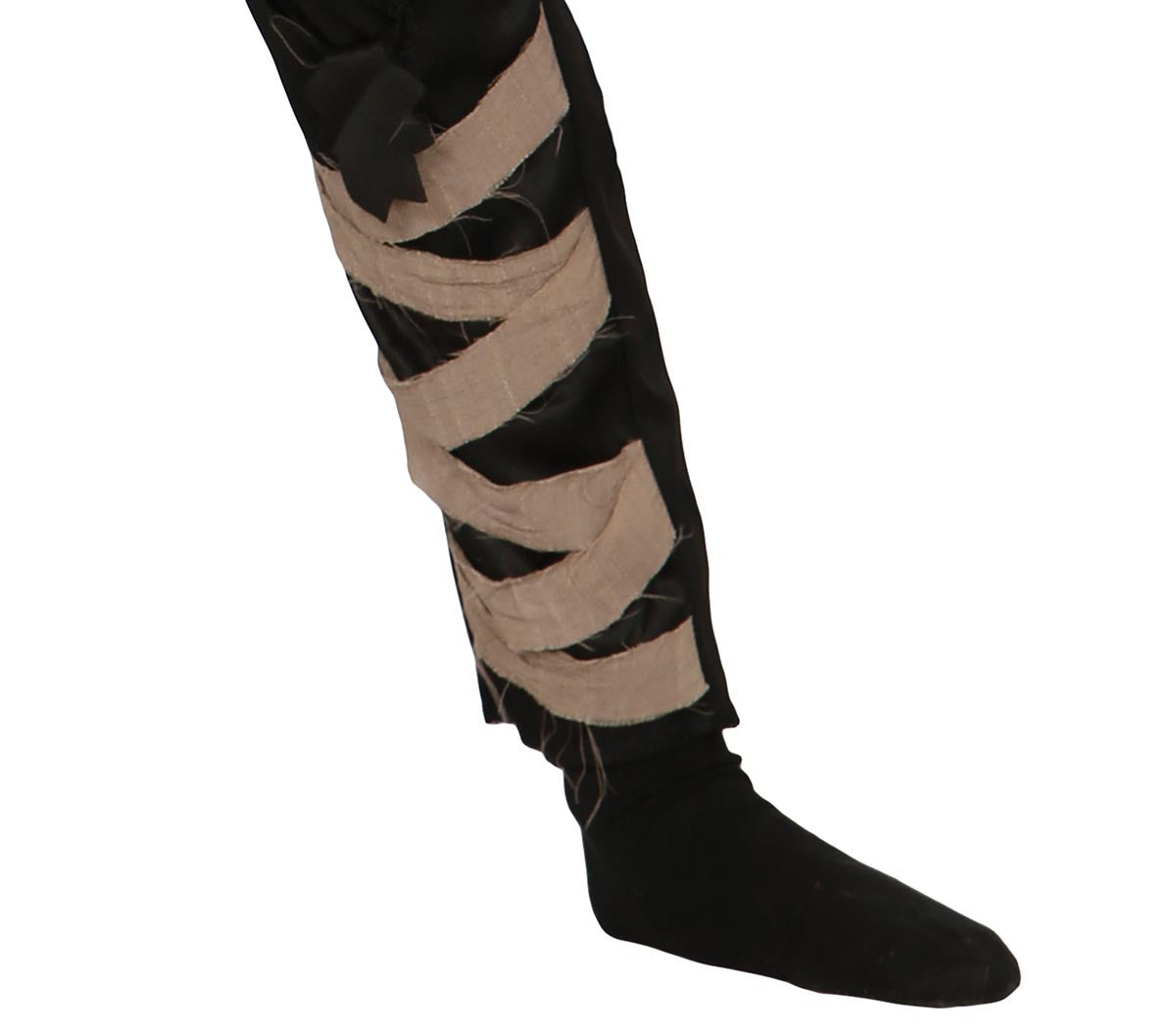 GP81190 – Ninja Schattenkrieger Halloween Kostüm Maske – Größe: 140/146 – Farbe: Schwarz