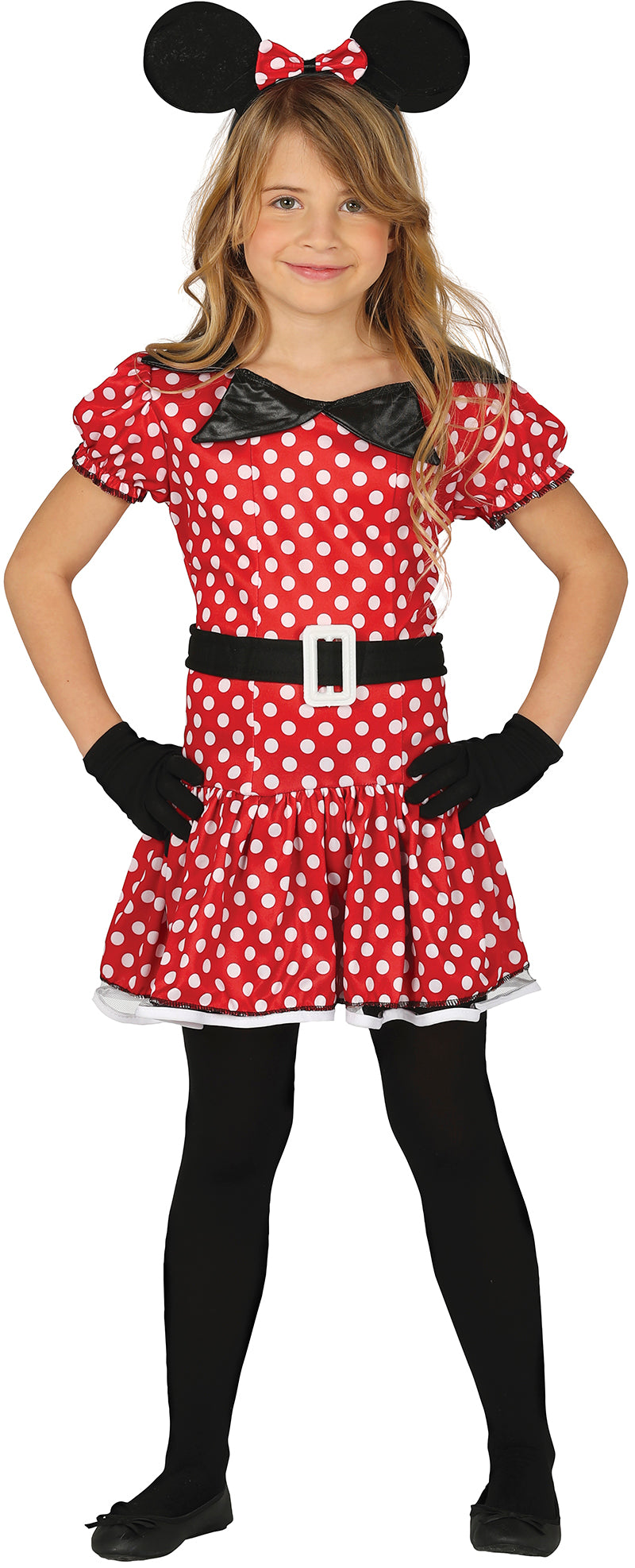 GP83180 – Maus Kostüm Karneval Outfit – Größe: 140/146 – Farbe: Rot