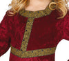 GP81287 – Mittelalter Prinzessin Kostüm Kinderkleidung – Größe: 110/116 – Farbe: Rot