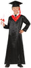 GP81290 – Absolventen Anzug Kappe Kleid Abschlussfeier – Größe: 98/104 – Farbe: Schwarz