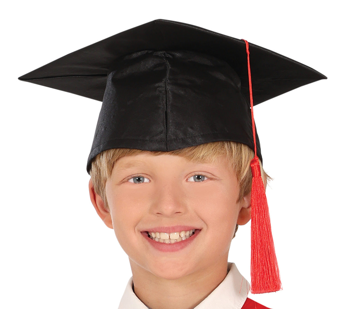 GP81290 – Absolventen Anzug Kappe Kleid Abschlussfeier – Größe: 128/134 – Farbe: Schwarz