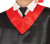 GP81290 – Absolventen Anzug Kappe Kleid Abschlussfeier – Größe: 128/134 – Farbe: Schwarz