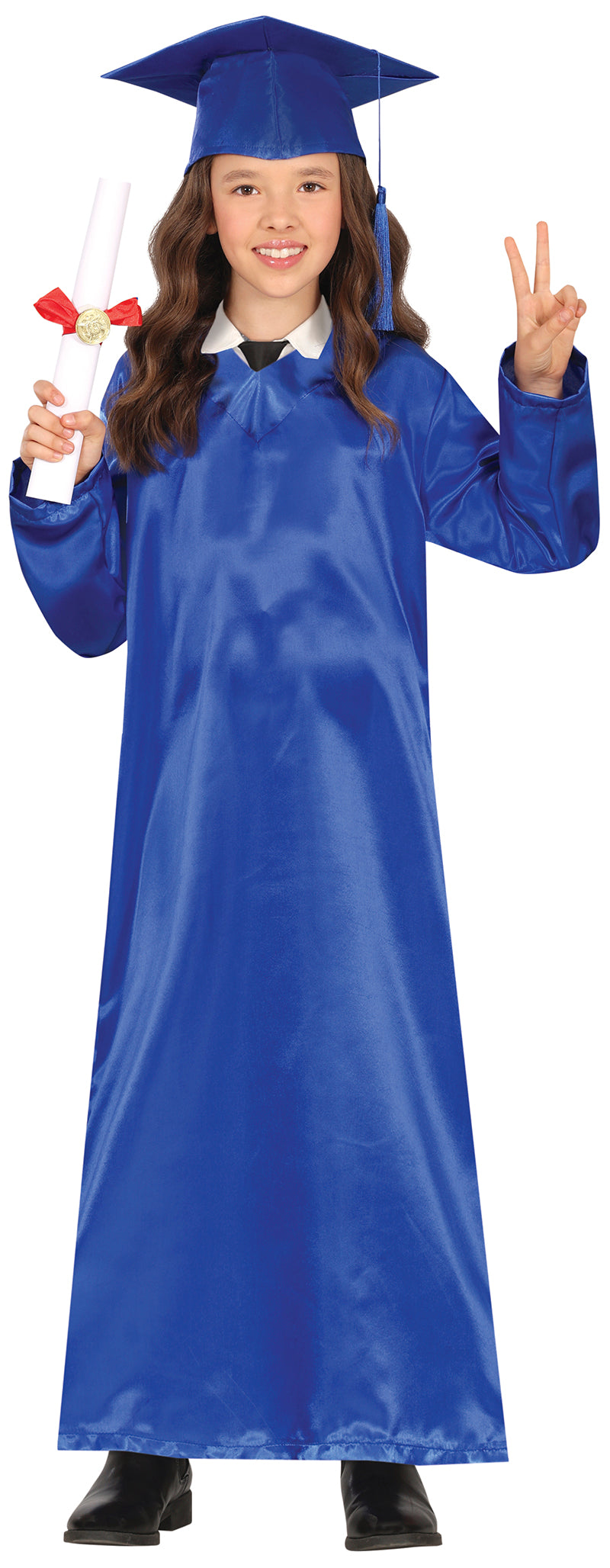 GP81295 – Absolventenkostüm Blau Sommerfeiern – Größe: 110/116 – Farbe: Blau
