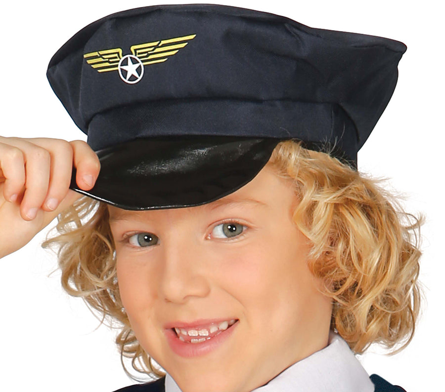GP81381 – Lotse Abenteuer Pilotenkostüm Kinder – Größe: 110/116 – Farbe: Blau, Ansicht 2