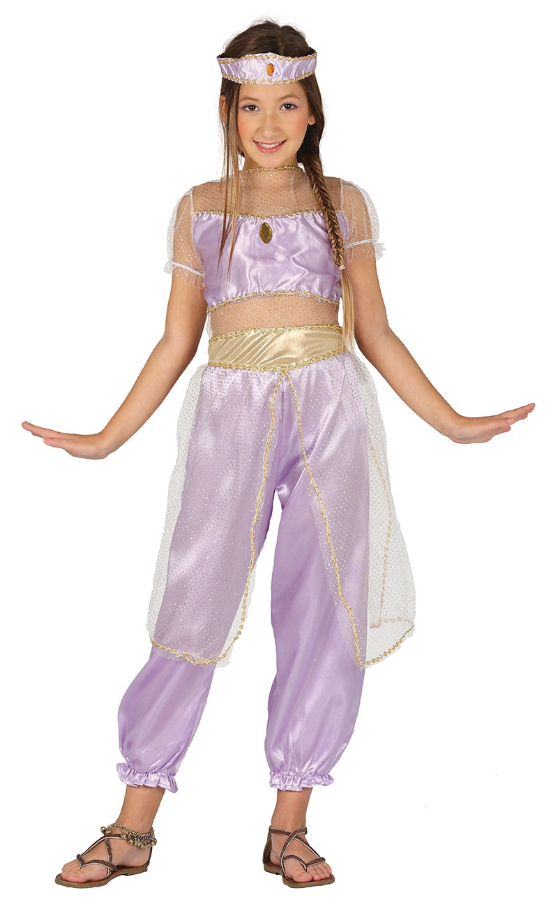 GP81411 – Wüstenprinz Karnevalskostüm Fantasie – Größe: 110/116 – Farbe: Lila