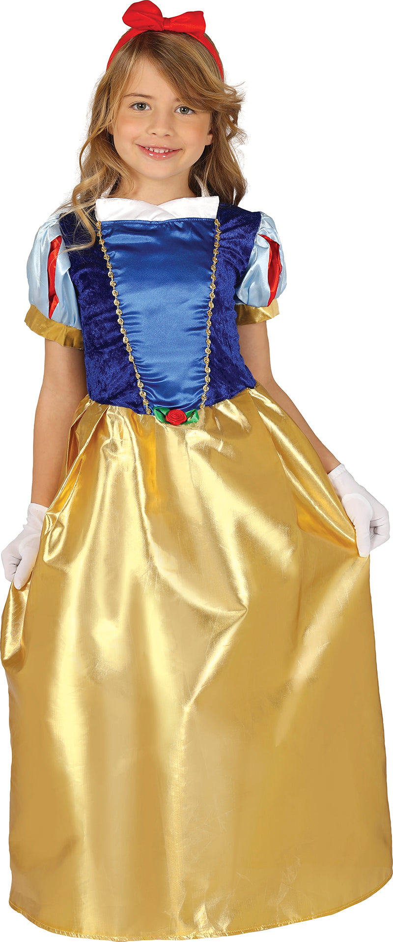 Märchenprinzessin Kleid für Mädchen blau gold