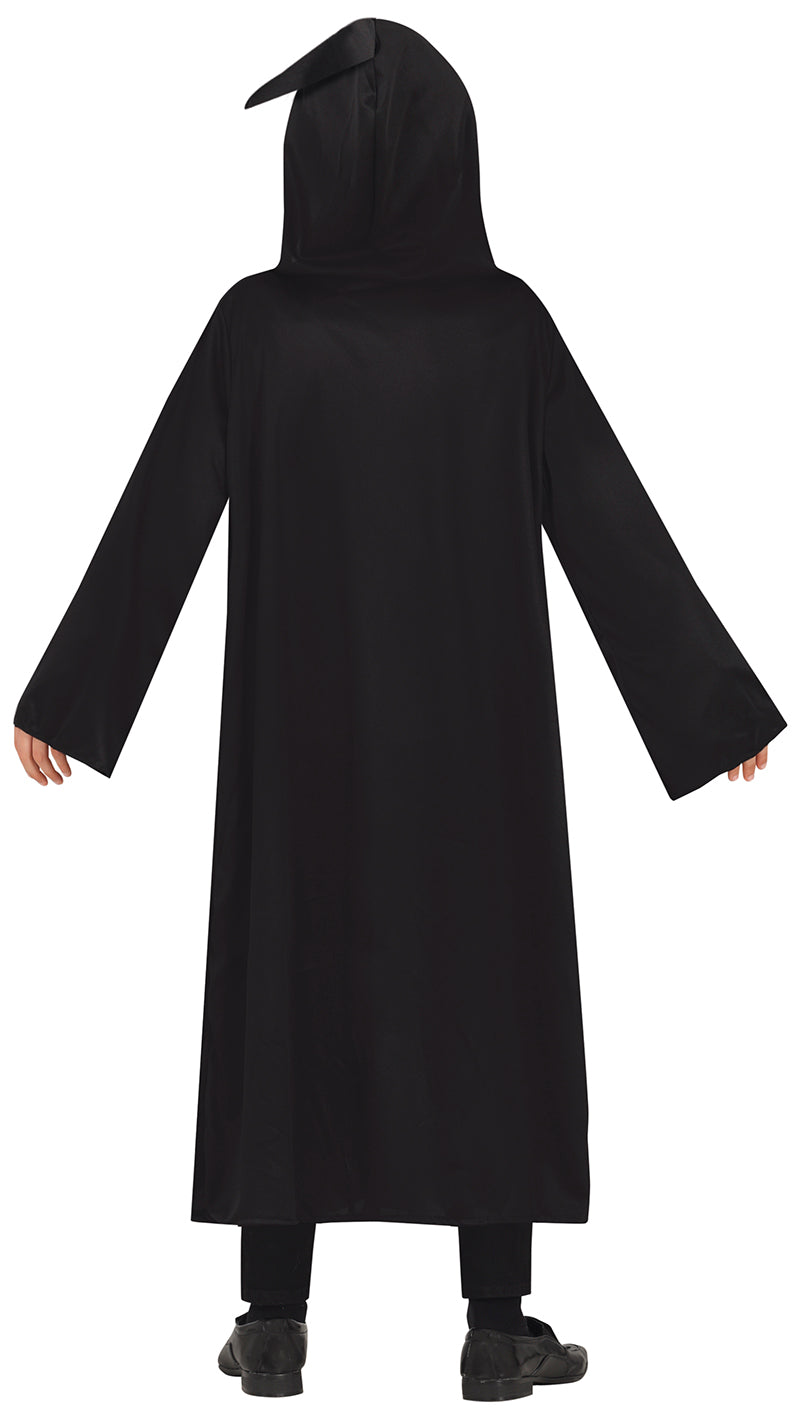 GP83158 – Magische Student Robe Kapuze – Größe: 140/146 – Farbe: Schwarz