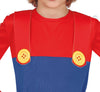 GP81874 – Klempner Abenteuerfigur Karneval Kostüm – Größe: 110/116, 128/134, 140/146, 98/104 – Farbe: Rot
