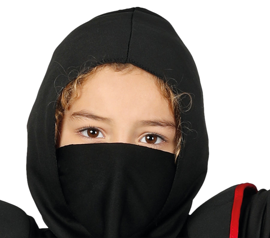 GP81886 – Ninja Held Karnevalskostüm Kinder – Größe: 110/116 – Farbe: Schwarz, Ansicht 2