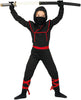 GP81886 – Ninja Held Karnevalskostüm Kinder – Größe: 128/134 – Farbe: Schwarz