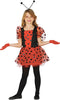 GP81890 – Marienkaefer Haarreif Fluegel Kleid Kostuem – Größe: 140/146 – Farbe: Rot